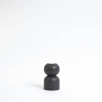 LEMON LILY Candleholder 3-in-1 low - Charcoal