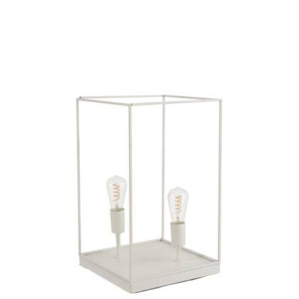 Lamp | Metaal | Wit | 30.5x30.5x (h)51 Cm