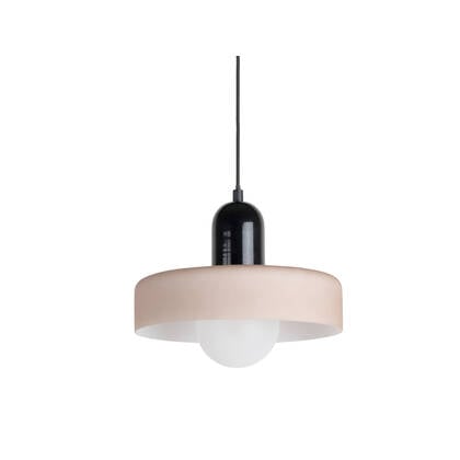 Leitmotiv - Hanglamp Opaco Grato - Black w. warm grey