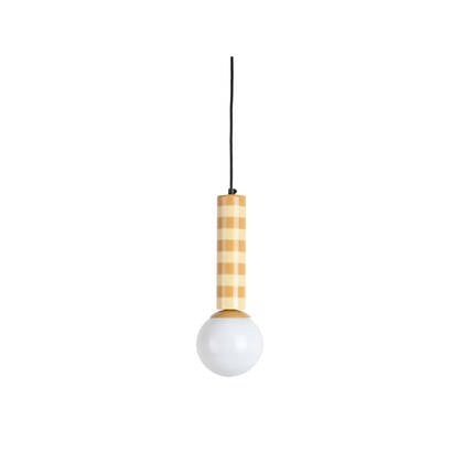 Leitmotiv - Hanglamp Rayado - Ochre yellow & soft yellow