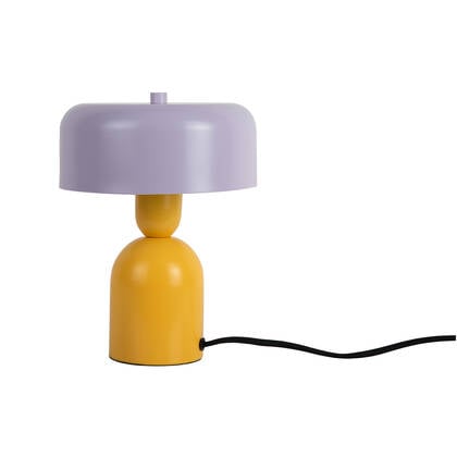 Leitmotiv - Tafellamp Double Funky - Bright yellow & soft purple