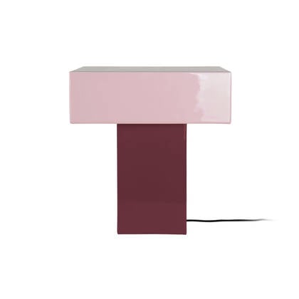 Leitmotiv - Tafellamp Grato Recto - Dark mauve & soft lavender