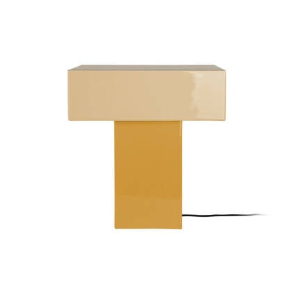 Leitmotiv - Tafellamp Grato Recto - Ochre yellow & soft yellow