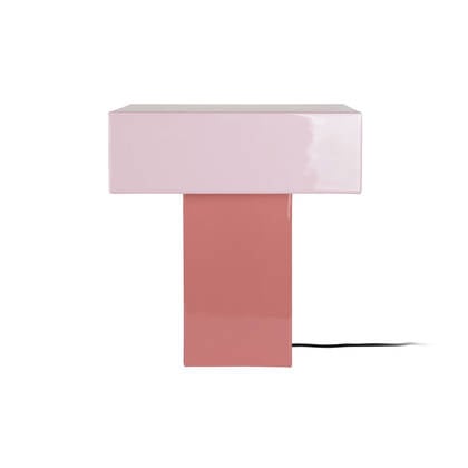 Leitmotiv - Tafellamp Grato Recto - Rose tan & soft pink