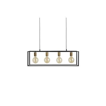 Lifa Living Hanglamp met Metalen Frame en Gouden Fitting