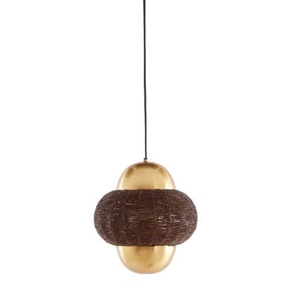 Light & Living - Hanglamp CETARA - Ø26x28cm - Bruin