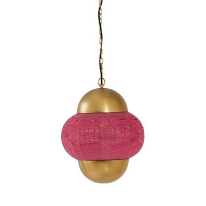 Light & Living - Hanglamp CETARA - Ø33x38cm - Roze