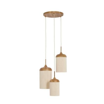 Light & Living Hanglamp Danialo - Bruin - Ø35x32cm