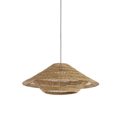 Light & Living - Hanglamp OWANA - Ø80x30 cm - Bruin