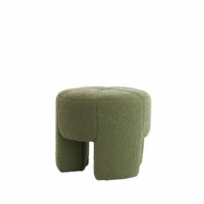 Light & Living Poef Batoemi - Groen - Ø51x45cm