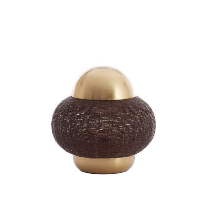 Light & Living - Tafellamp CETARA - Ø32x33cm - Bruin