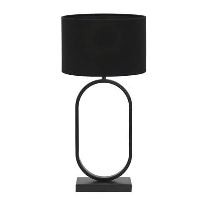 Light & Living Tafellamp Jamiri|Livigno - Zwart|Zwart - Ø30x67cm