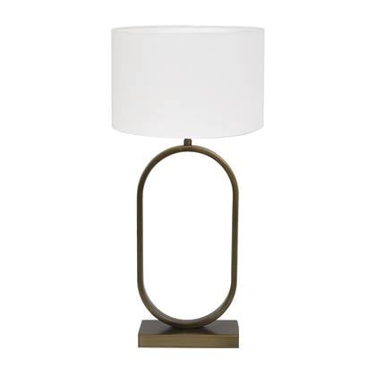 Light & Living Tafellamp Jamiri|Polycotton - Ant