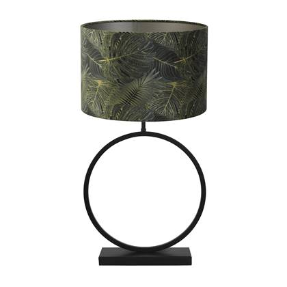 Light & Living Tafellamp Liva|Amazone - Zwart|Groen - Ø40x78