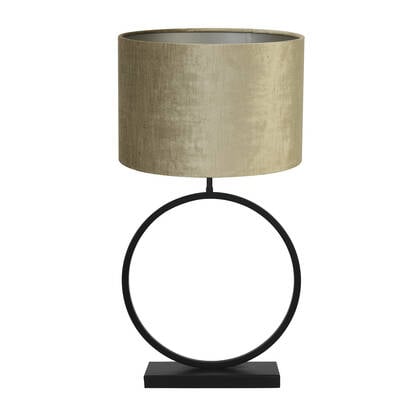 Light & Living Tafellamp Liva|Gemstone - Zwart|Brons - Ø40x78