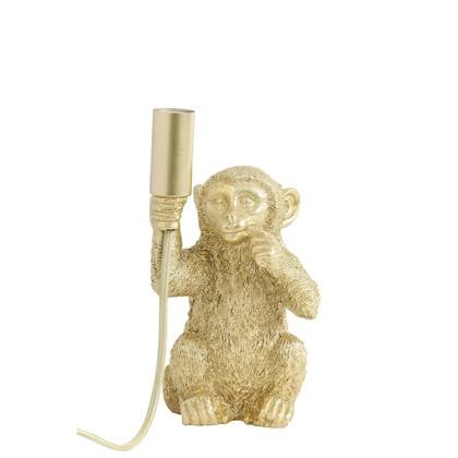 Light & Living Tafellamp Monkey - Goud - 13x12