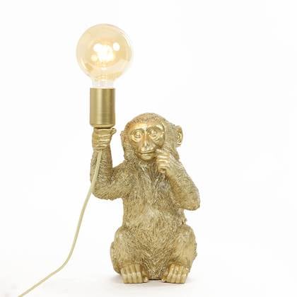 Light & Living Tafellamp Monkey - Goud - 20x19