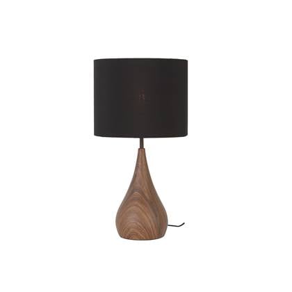 Light & Living Tafellamp Svante - Zwart|Hout - Ø28cm