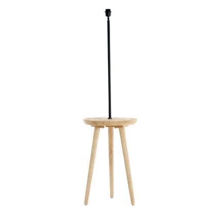 Light&living Bijzettafel+vloerlamp Ø40x135 cm TOLFA hout naturel+m...