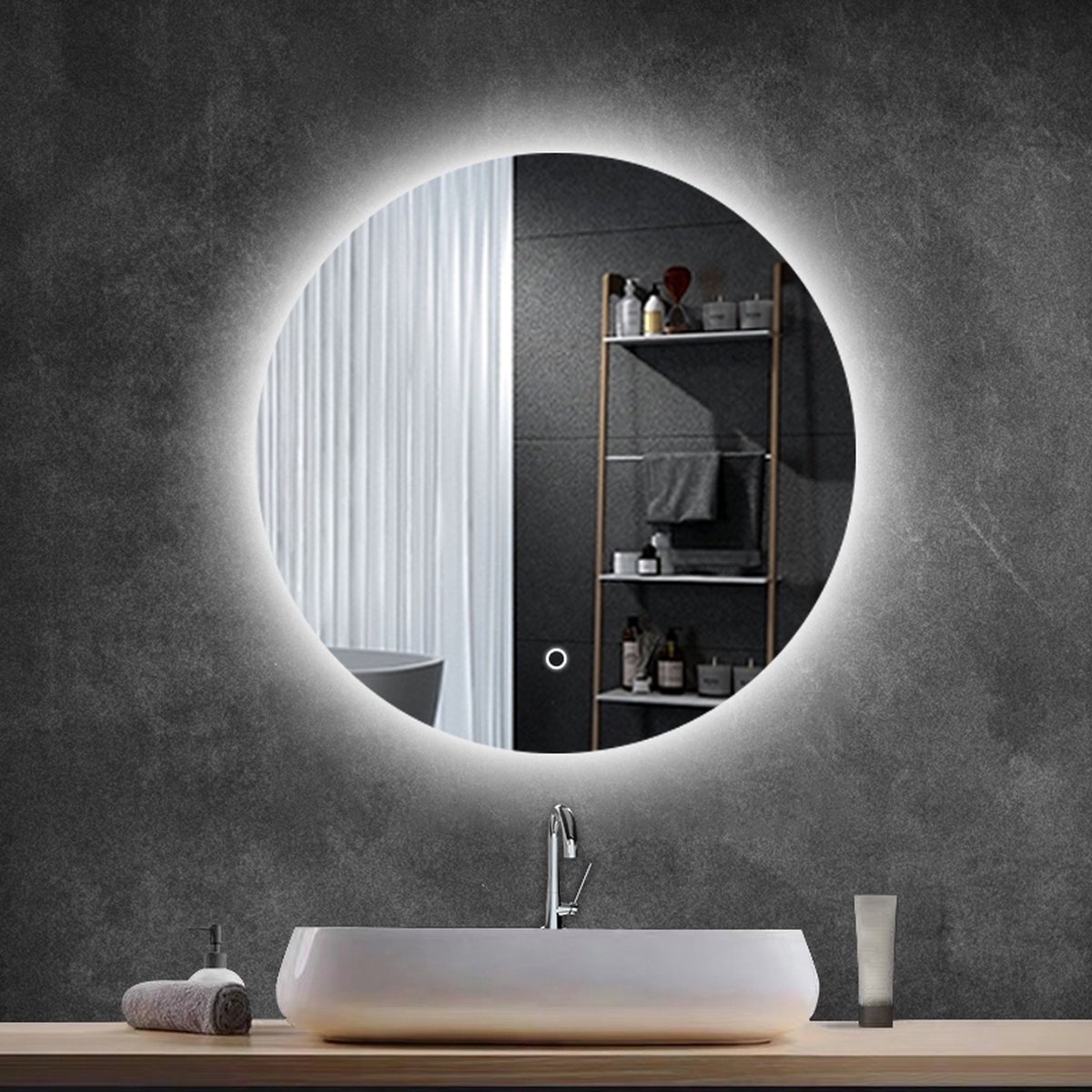 Badkamer Spiegel Lina Rond | LED | Condensvrij