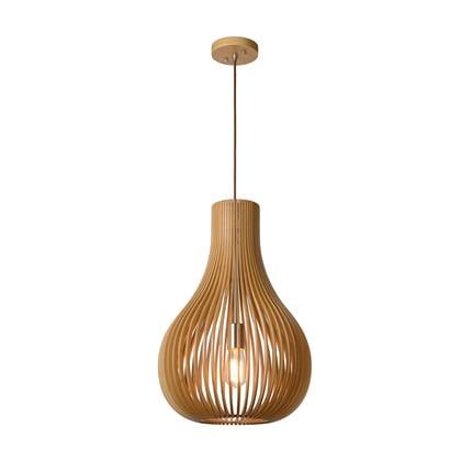 Lucide BODO Hanglamp - Licht hout