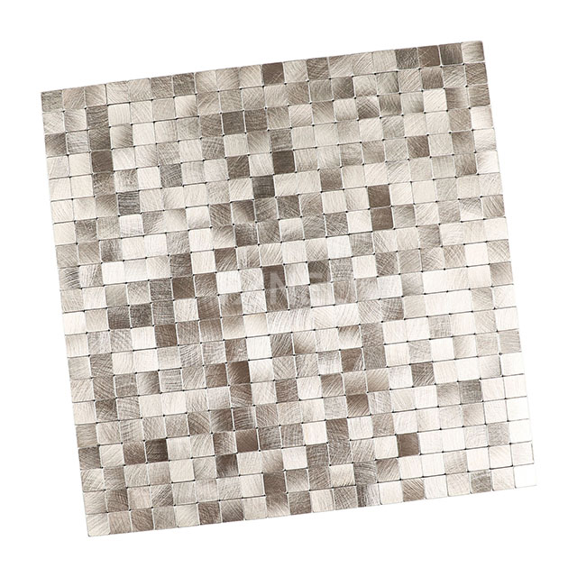 Zelfklevend Mozaïek Quadra Licht Goud - 30.5 cm x 30.5 cm x 0.40 cm | 0.5 kg | Paneli zelfklevende steenstrips - Afbeelding 3