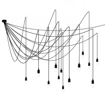 Maman 14 cluster hanglamp opaal