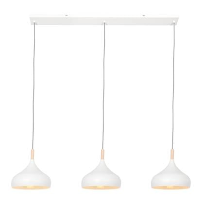 Mexlite Hanglamp Bjorr Wit Scandinavisch 3 x E27 fitting