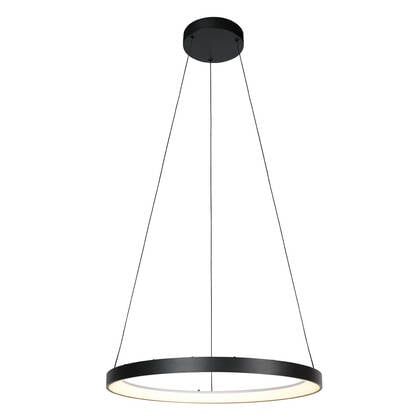 Mexlite - hanglamp - Circolare - zwart - metaal - Ø 58cm - LED -