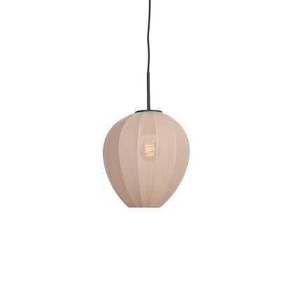 Mexlite - hanglamp - HaloSwap - beige - linnen - Ø 25cm - E27 - 4298ZW