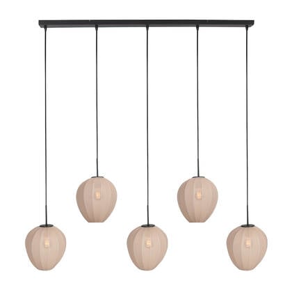 Mexlite - hanglamp - HaloSwap - beige - linnen - grote eettafellamp -