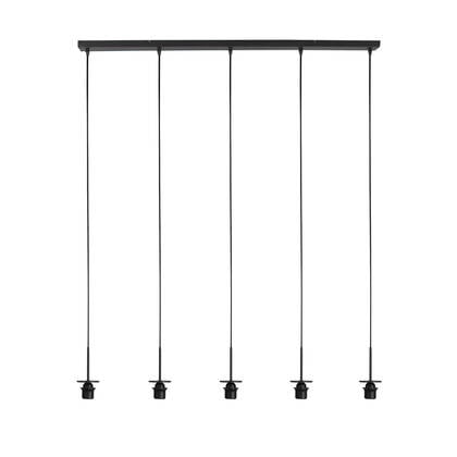 Mexlite - hanglamp - HaloSwap - zwart - glas metaal - losse armatuur