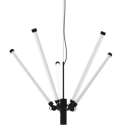 Mr Tubes kroonluchter Ø168 LED Smokey Black