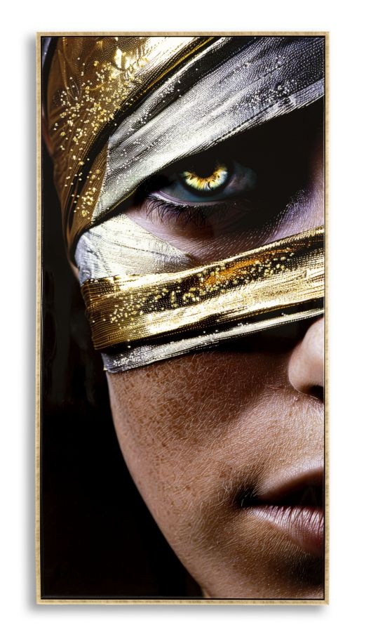 NAIROBI GELAKT CANVAS MET FRAME -A- CM 52X4X102