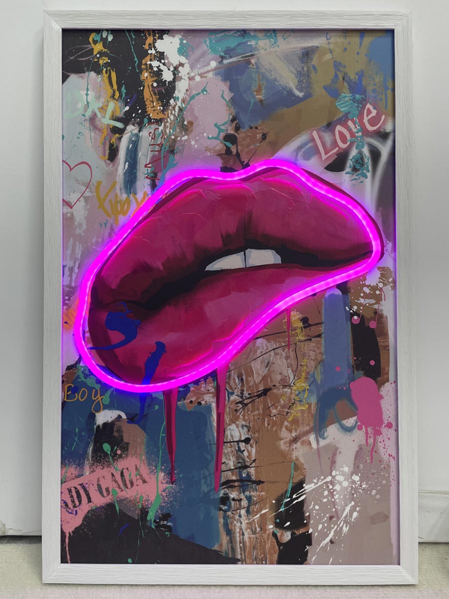 Neon Art Lips - Afbeelding 2
