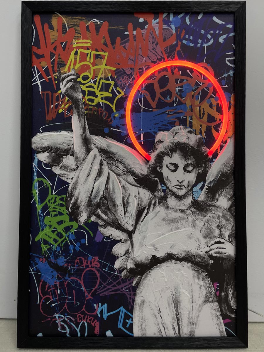Neon Art Peace Angel - Afbeelding 2
