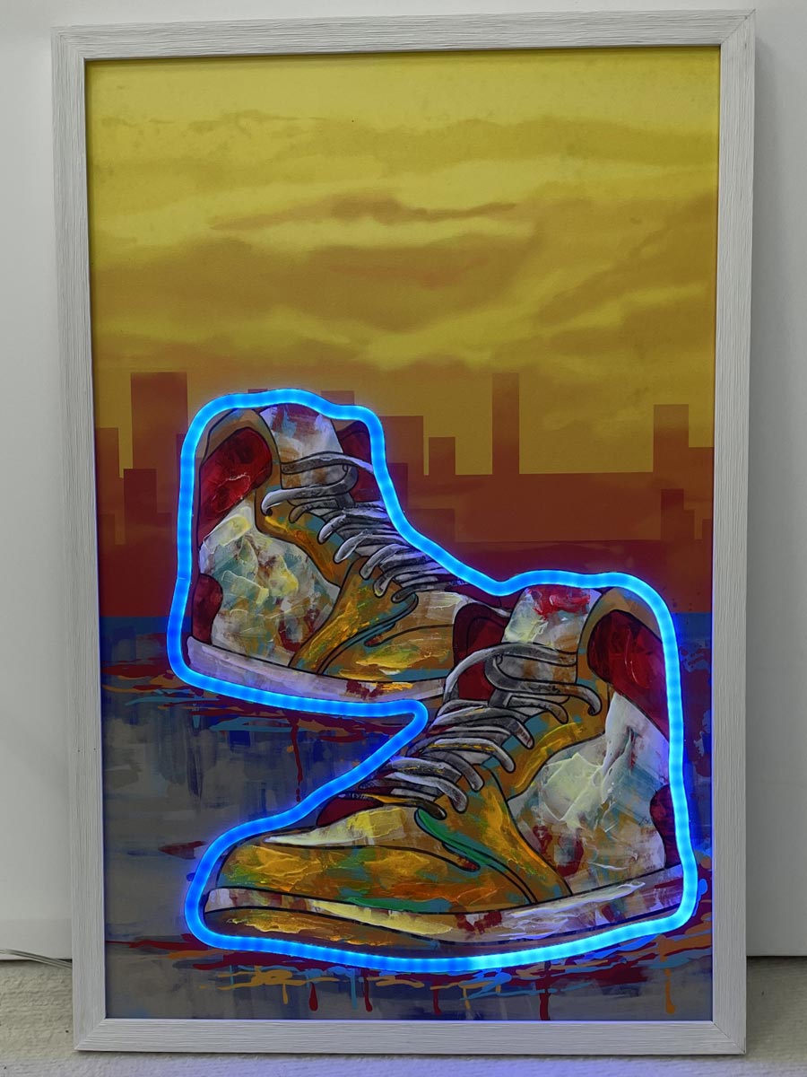 Neon Art Shoe Art - Afbeelding 2