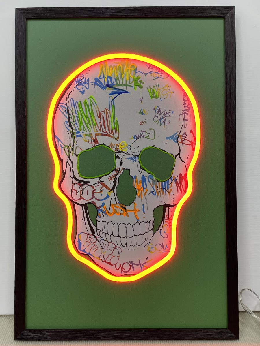 Neon Art Skeleton - Afbeelding 2