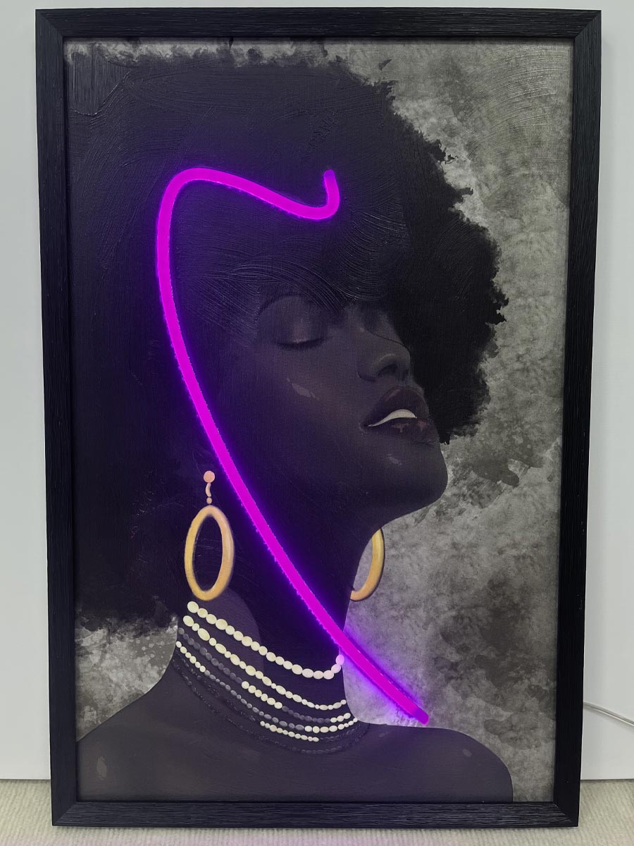 Neon Art Spiritual Woman - Afbeelding 2