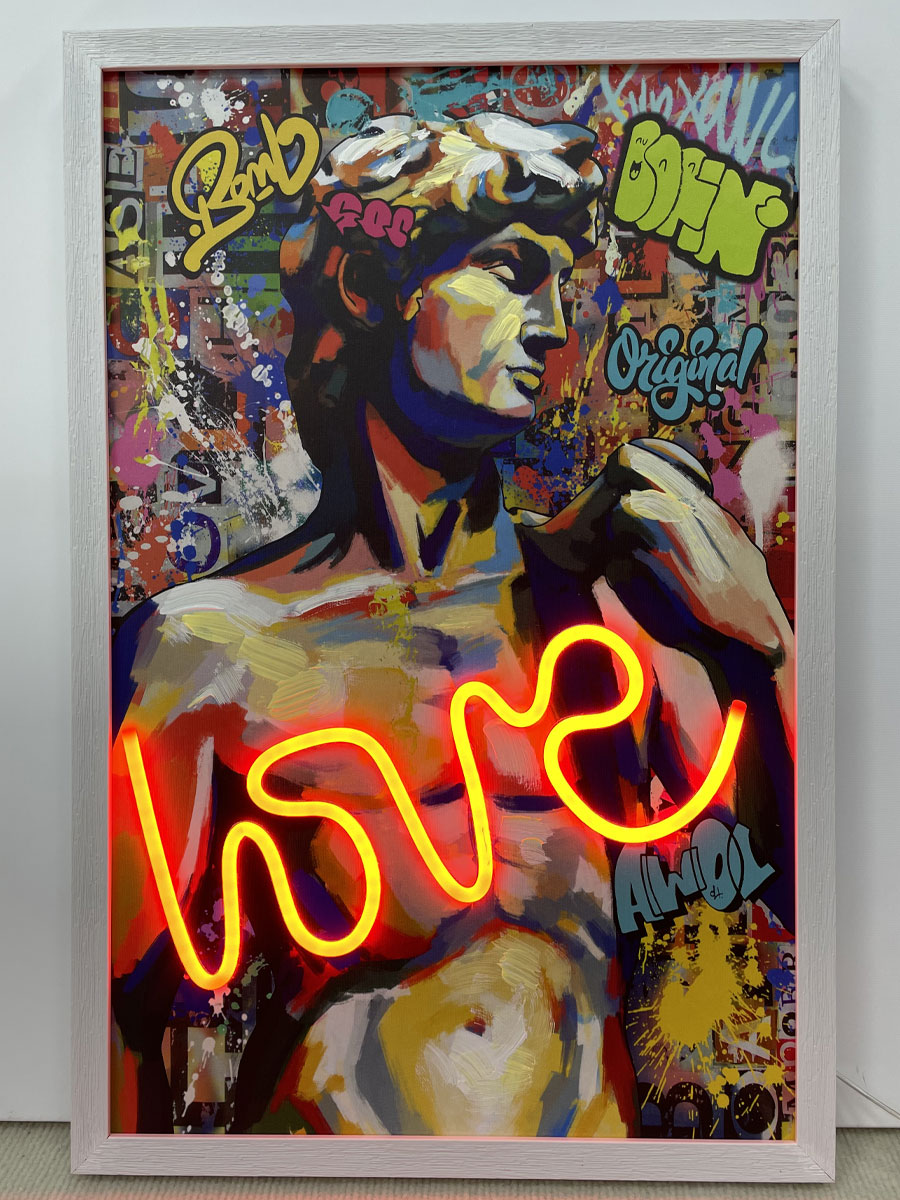 Neon Art Statue - Afbeelding 2