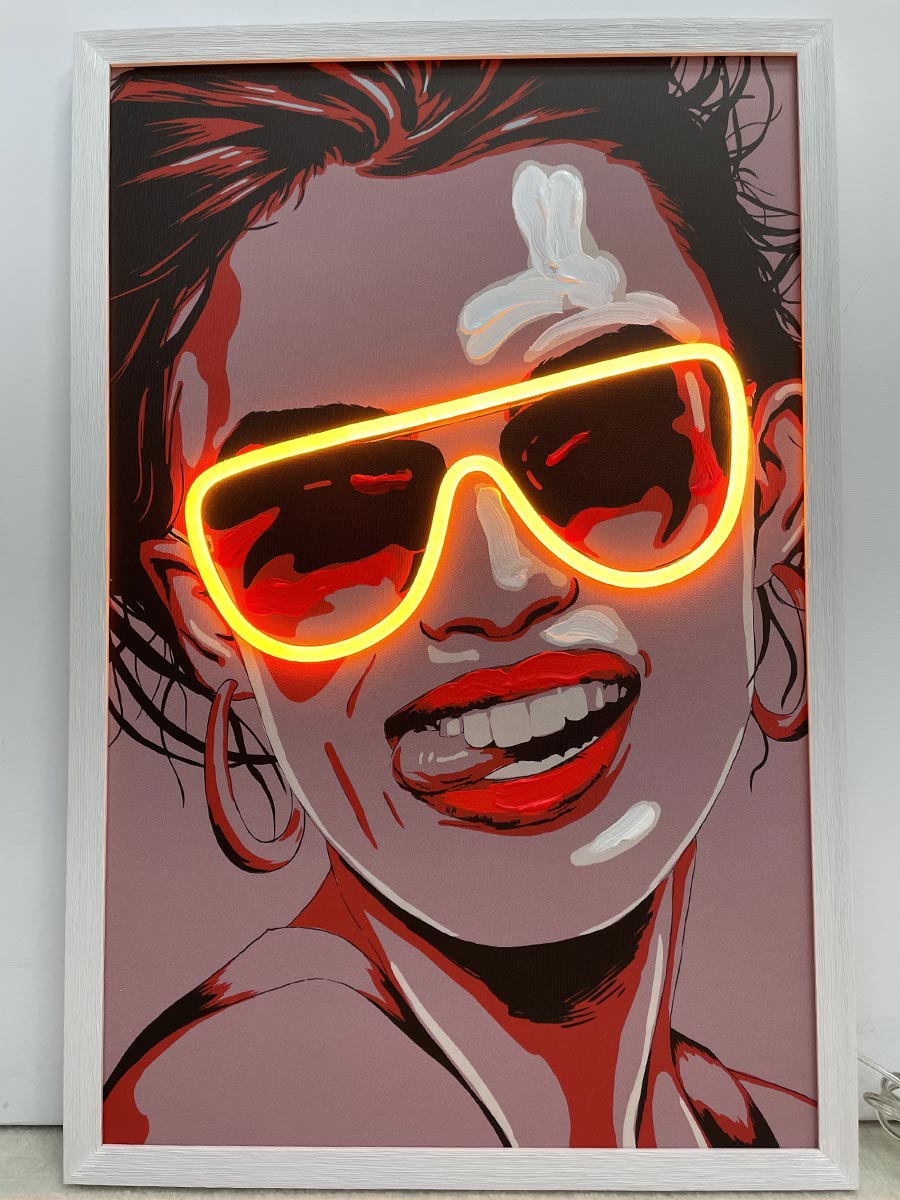 Neon Art Sunglass - Afbeelding 2