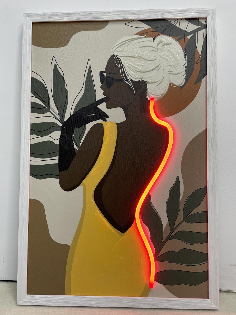 Neon Art Woman - Afbeelding 2