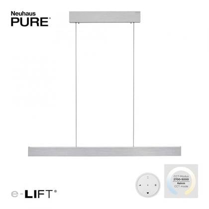 Neuhaus PURE® Hanglamp PURE E-MOTION Aluminium e-LIFT 120cm incl.