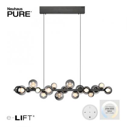 Neuhaus PURE® Hanglamp Pure E-Popup Grey L 120cm incl. Remote