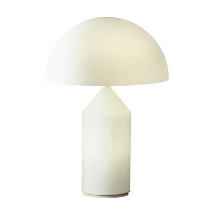 Oluce Atollo tafellamp H35 opaal glas