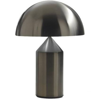 Oluce Atollo tafellamp H50 nikkel