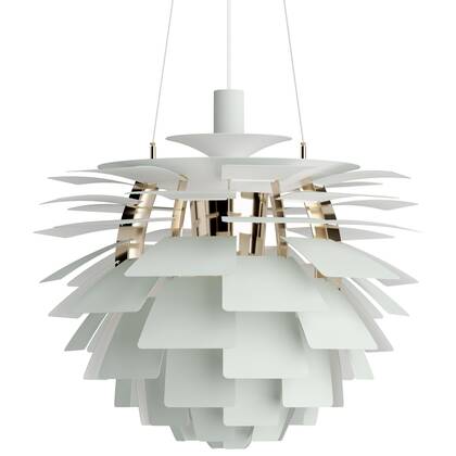 PH Artichoke hanglamp Ø600 Brass Metallised Dusty Green