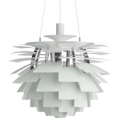PH Artichoke hanglamp Ø600 Chrome Plated Dusty Green