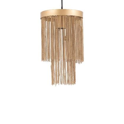 PTMD - Hanglamp Brenton - Goud - 18x18x30cm