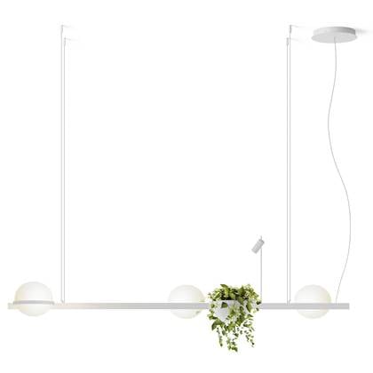 Palma 3736 hanglamp LED met plantenbak wit